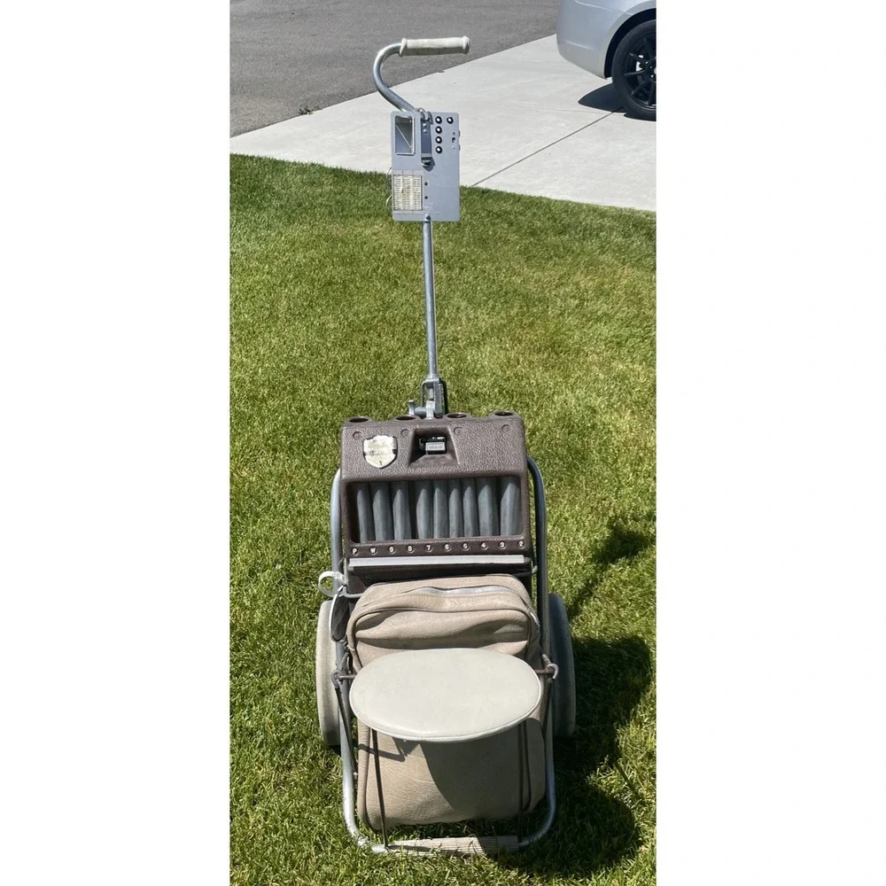 Vintage Browning BagBoy Clubster II Golf Push Cart Seat Teal USA Made